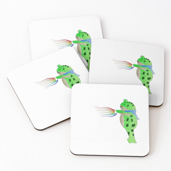 Item preview, Portland frog protestor rainbow designed and sold by nostakesart.