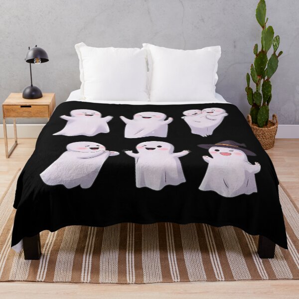 Item preview, Happy Ghosts Black – Kawaii Halloween Pack designed and sold by Dream Magic Co.