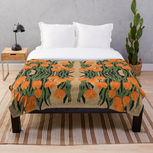Item preview, Embroidered Orange Tulips | Flower Art | Flower Embroidery | Gift for Embroidery Lover | Gift for Flower Lover designed and sold by UnhingedBird.