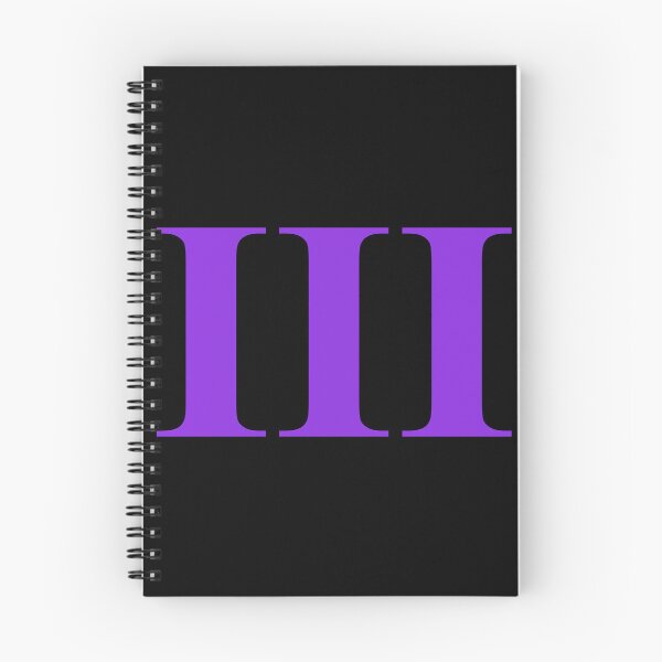 Item preview, Number 3 Roman Numeral III – Bold Purple Aesthetic designed and sold by NECHSTORE.