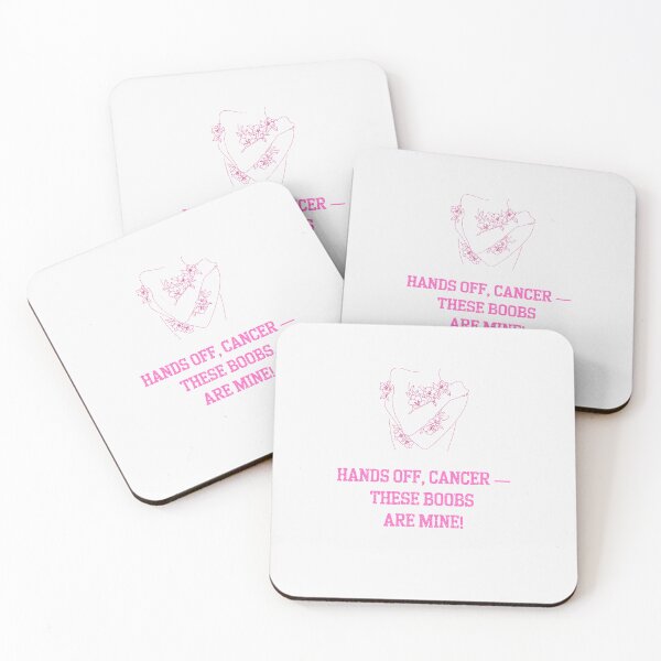 Item preview, Hands Off Cancer – Bold Feminine Line Art for Breast Cancer Awareness designed and sold by Kindloom.
