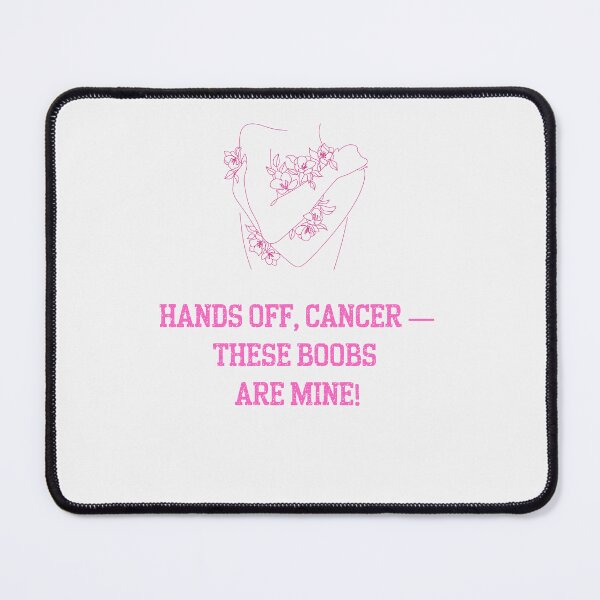 Item preview, Hands Off Cancer – Bold Feminine Line Art for Breast Cancer Awareness designed and sold by Kindloom.