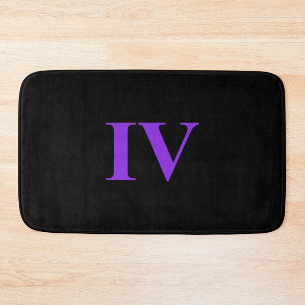 Item preview, Number 4 Roman Numeral IV – Modern Purple Typography designed and sold by NECHSTORE.
