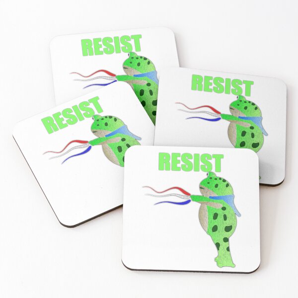 Item preview, Portland frog protestor resist RWB designed and sold by nostakesart.