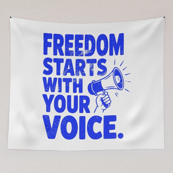 Item preview, Freedom Starts With Your Voice Vintage designed and sold by EthosWear.