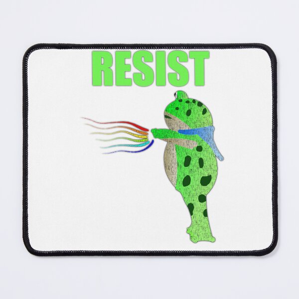 Item preview, Portland frog protestor rainbow resist designed and sold by nostakesart.