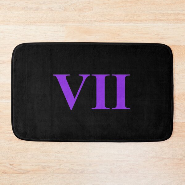 Item preview, Number 7 Roman Numeral VII – Stylish Purple Art Print designed and sold by NECHSTORE.