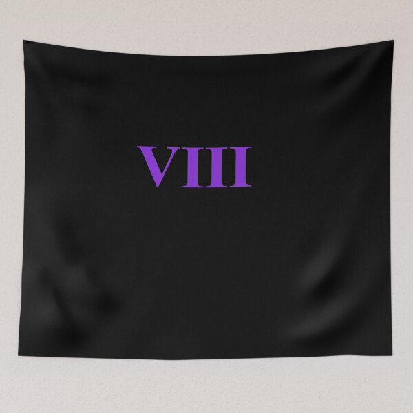 Item preview, Number 8 Roman Numeral VIII – Regal Purple Design designed and sold by NECHSTORE.