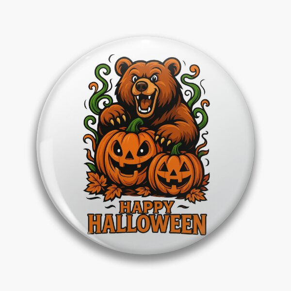 Item preview, Halloween Bear with Pumpkins Illustration designed and sold by Animarisca.