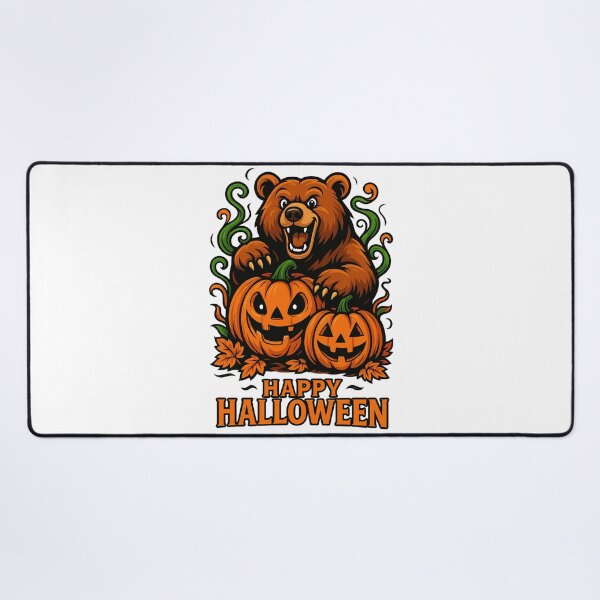 Item preview, Halloween Bear with Pumpkins Illustration designed and sold by Animarisca.