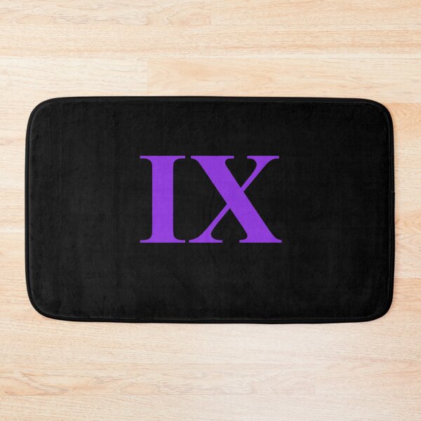 Item preview, Number 9 Roman Numeral IX – Deep Purple Classic Style designed and sold by NECHSTORE.
