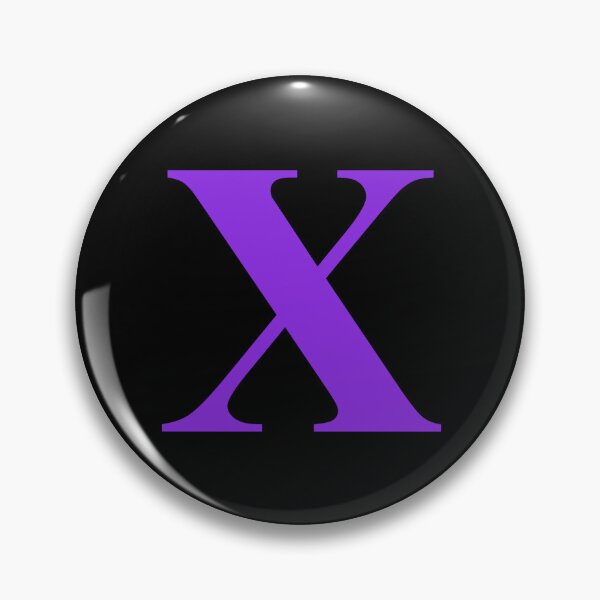 Item preview, Number 10 Roman Numeral X – Bold Purple Typography designed and sold by NECHSTORE.