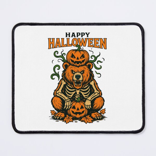 Item preview, Halloween Skeleton Bear with Pumpkin Head designed and sold by Animarisca.