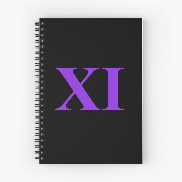 Item preview, Number 11 Roman Numeral XI – Minimalist Purple Design designed and sold by NECHSTORE.