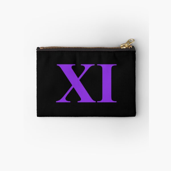 Item preview, Number 11 Roman Numeral XI – Minimalist Purple Design designed and sold by NECHSTORE.