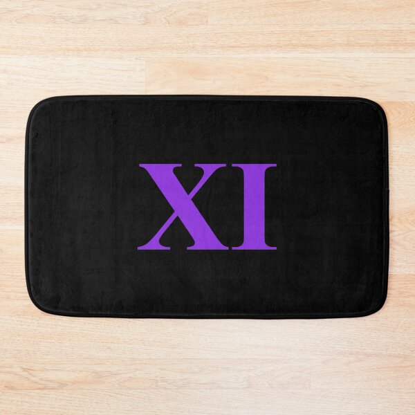 Item preview, Number 11 Roman Numeral XI – Minimalist Purple Design designed and sold by NECHSTORE.