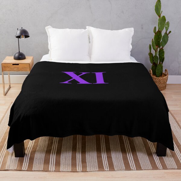 Item preview, Number 11 Roman Numeral XI – Minimalist Purple Design designed and sold by NECHSTORE.