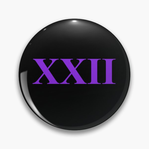 Item preview, Number 22 Roman Numeral XXII – Modern Purple Aesthetic designed and sold by NECHSTORE.