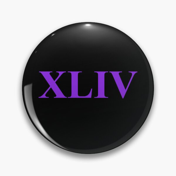 Item preview, Number 44 Roman Numeral XLIV – Elegant Purple Typography designed and sold by NECHSTORE.