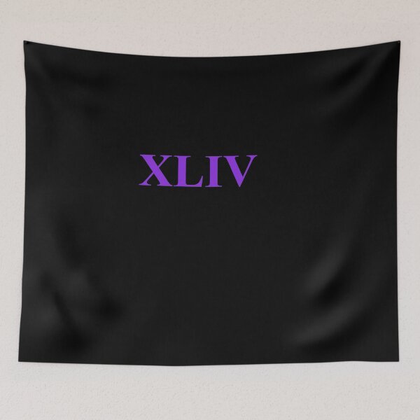 Item preview, Number 44 Roman Numeral XLIV – Elegant Purple Typography designed and sold by NECHSTORE.