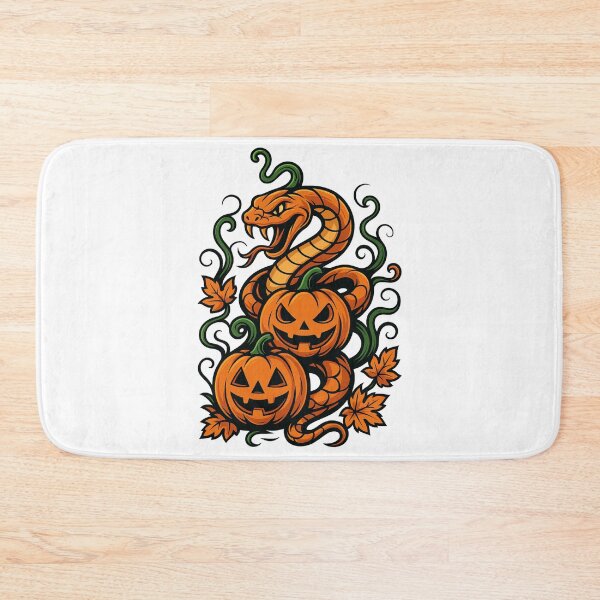 Item preview, Halloween Snake with Pumpkins Illustration designed and sold by Animarisca.
