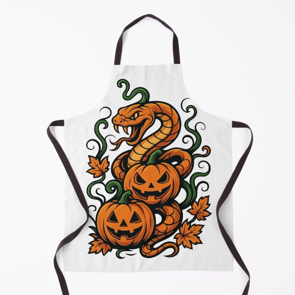 Item preview, Halloween Snake with Pumpkins Illustration designed and sold by Animarisca.