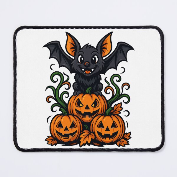 Item preview, Halloween Bat with Pumpkins Illustration designed and sold by Animarisca.