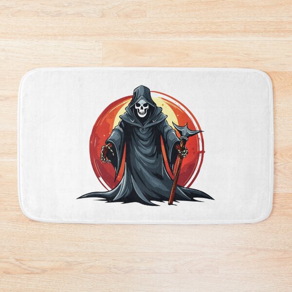 Item preview, Grim Reaper with scythe death, Grim reaper holding sickle,  ghost death scary creepy, Grim reaper skull with hood designed and sold by Danler.