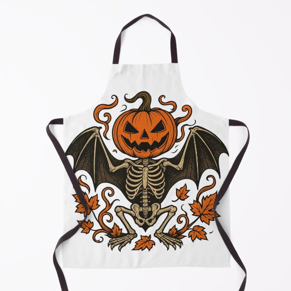 Item preview, Halloween Skeleton Bat with Pumpkin Head designed and sold by Animarisca.