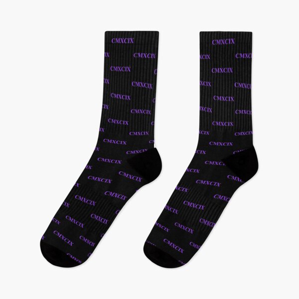 Item preview, Number 999 Roman Numeral CMXCIX – Regal Purple Statement Design designed and sold by NECHSTORE.