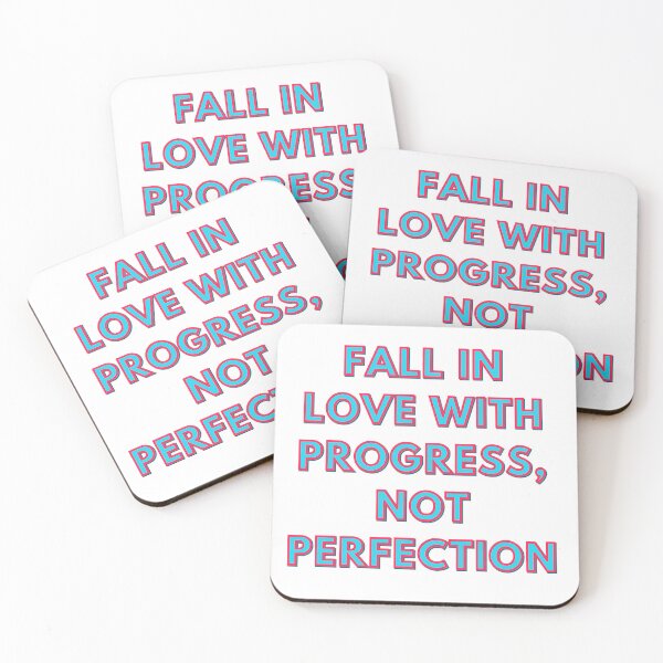 Item preview, Fall in Love with Progress, Not Perfection designed and sold by HowAboutTee.