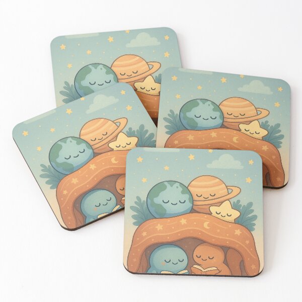 Item preview, Tiny Planets Tucked Under Blankets designed and sold by MindprintStudio.