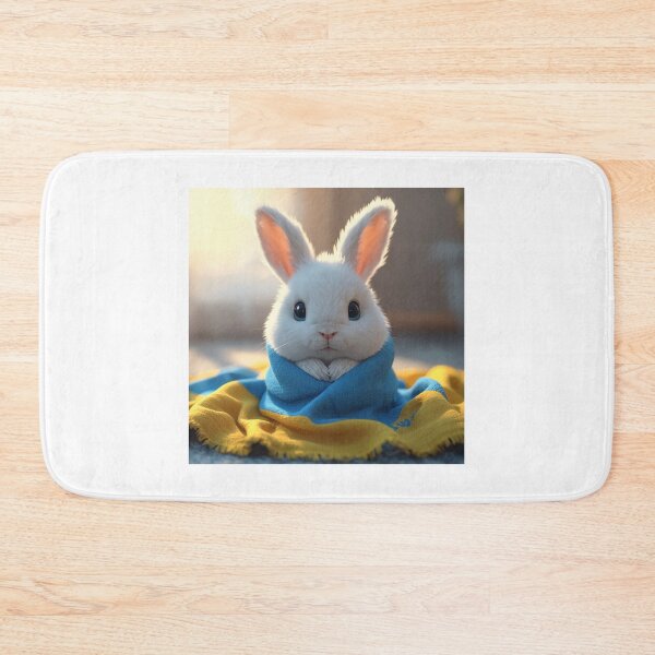Item preview, Cute Ukrainian Bunny in Blue and Yellow designed and sold by Kitty Kat.