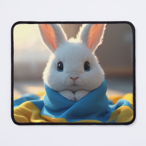 Item preview, Cute Ukrainian Bunny in Blue and Yellow designed and sold by Kitty Kat.