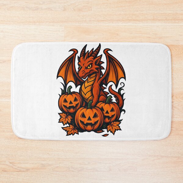 Item preview, Halloween Dragon with Glowing Pumpkins designed and sold by Animarisca.