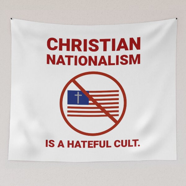 Item preview, Christian nationalism is a hateful cult.  designed and sold by Rachel the Artist .