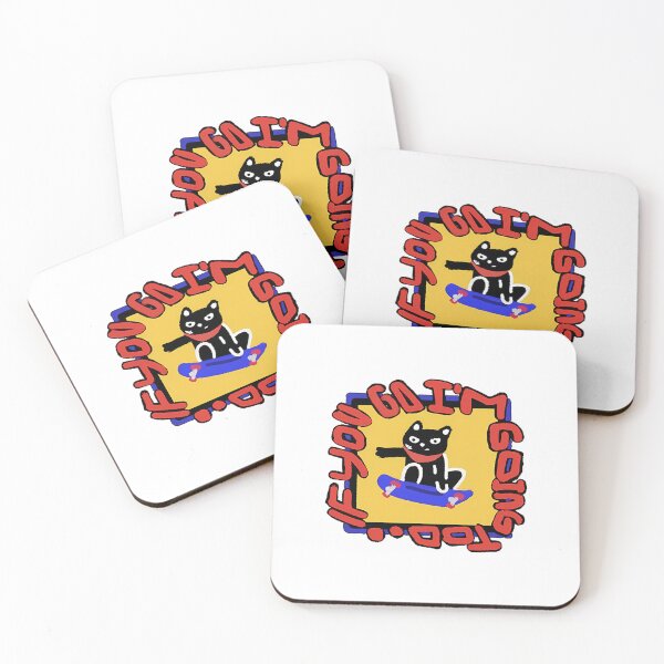 Item preview, Skater Cat Motto designed and sold by Blancocalico.