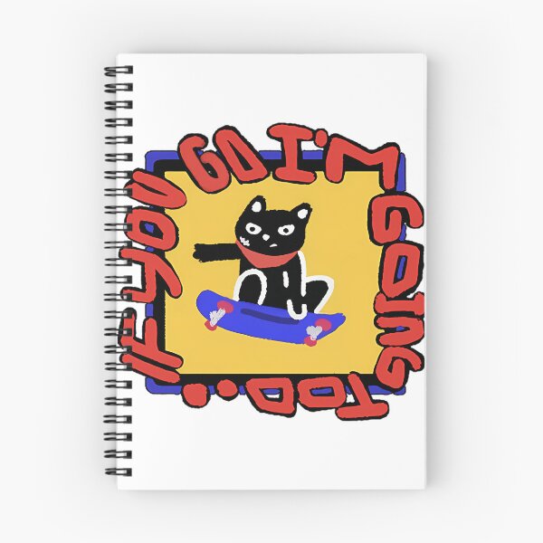 Item preview, Skater Cat Motto designed and sold by Blancocalico.