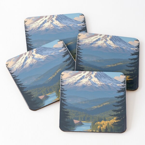 Item preview, Mount Hood Travel Poster, Perfect Gift for Travel Enthusiasts, Vintage Style Wall Art, USA art for home decor, Mount Hood print. Sticker designed and sold by Thegalleryshop1.