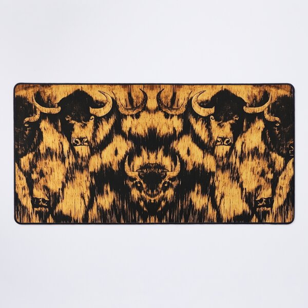 Item preview, Rustic Buffalo Illustration on Wood Grain Background | Wood Art | Wood Burning | Animal Art | Animal Drawing designed and sold by UnhingedBird.