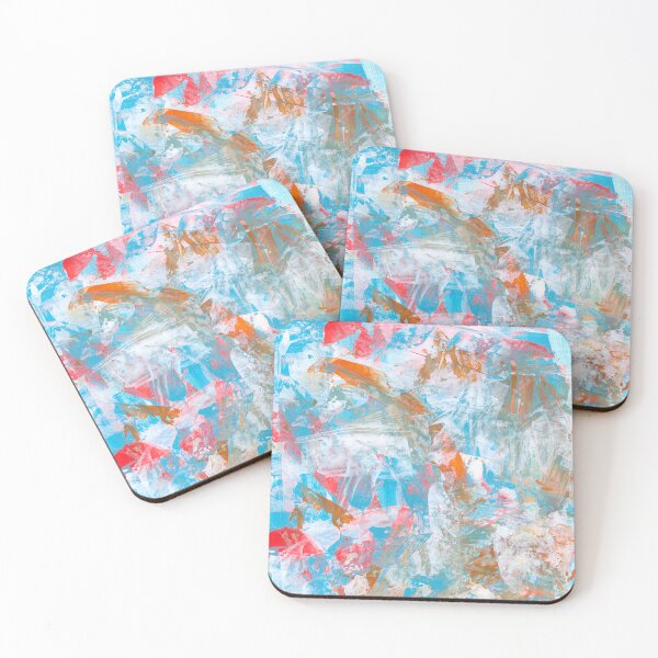 Item preview, Turbulent skies of bright orange and aqua designed and sold by AleAdam.