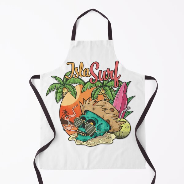 Item preview, Isla Surf – Eternal Chill Sunset Skull designed and sold by tshirt-tech-pr.