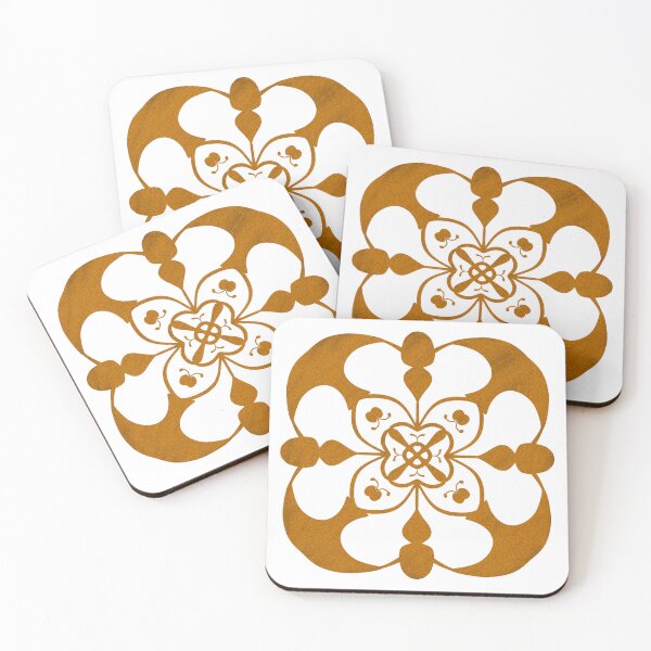 Item preview, Gold Square Retro Pattern – Vintage Style Design designed and sold by Phoenix Art Studio.