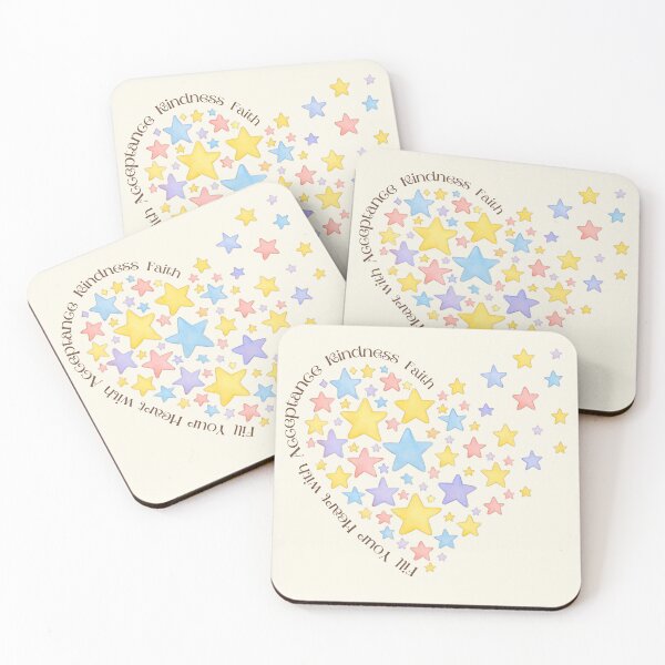 Item preview, Fill Your Heart with Acceptance, Kindness & Faith (V.2) – Pastel Heart Design designed and sold by D-Islamic.