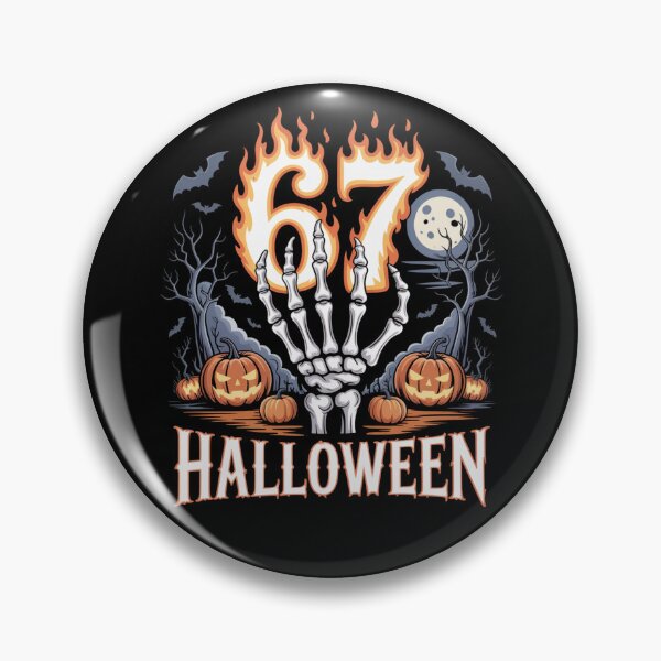 Item preview, Spooky 6 7 Meme Skeleton Halloween Design designed and sold by RDRdesign.
