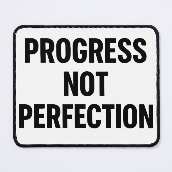 Item preview, Progress Not Perfection – Minimalist Motivational Quote Design designed and sold by moderntouchadli.