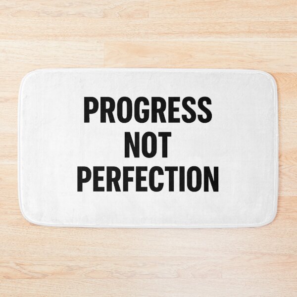 Item preview, Progress Not Perfection – Minimalist Motivational Quote Design designed and sold by moderntouchadli.