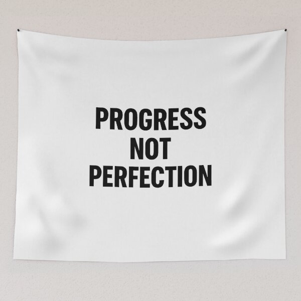Item preview, Progress Not Perfection – Minimalist Motivational Quote Design designed and sold by moderntouchadli.