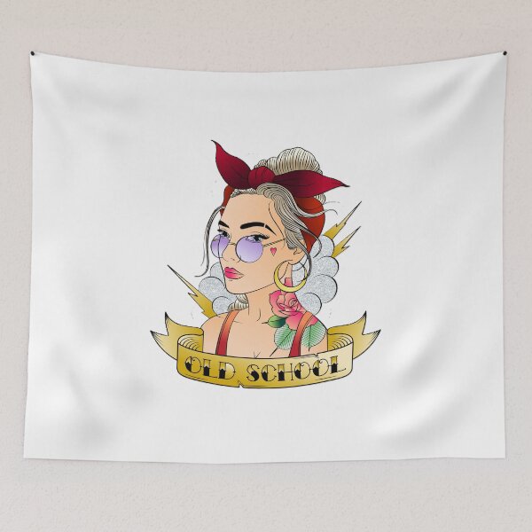 Item preview, Old school lady design designed and sold by SSA-Design.