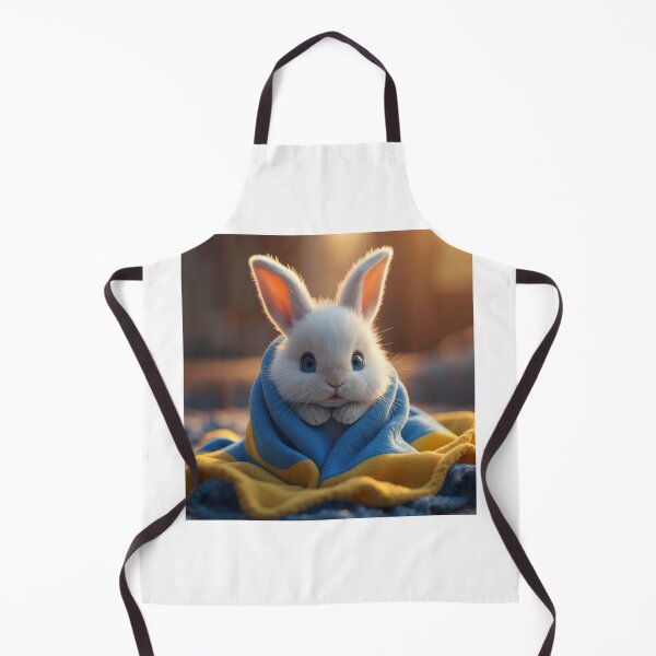 Item preview, Cute Ukrainian Bunny in Blue and Yellow designed and sold by Kitty Kat.